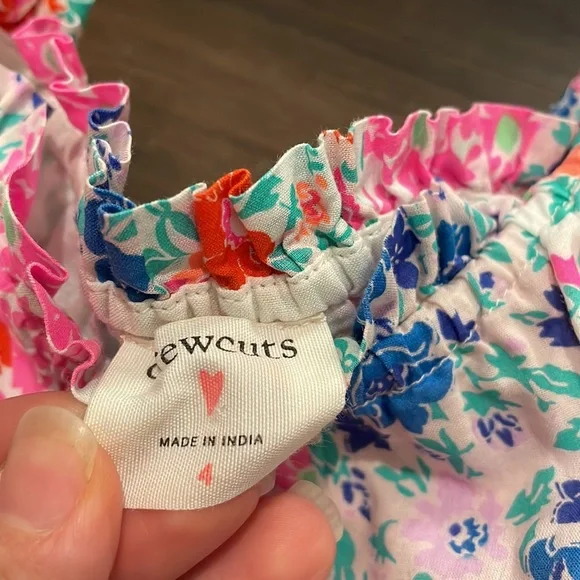 Crewcuts girl’s dress in floral stripe size 4 - Picture 3 of 6